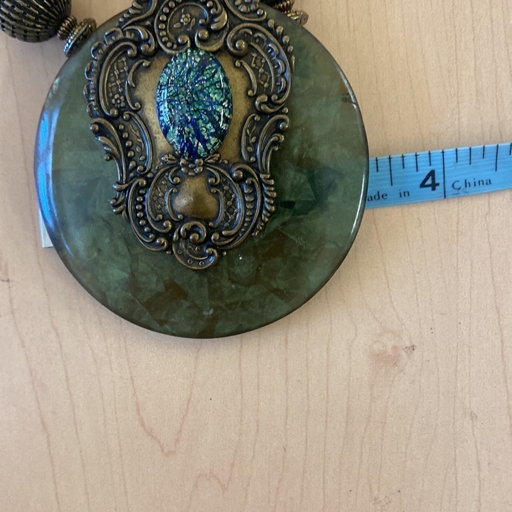 Anthony Alexander Statement Boutique Necklace Gre… - image 5